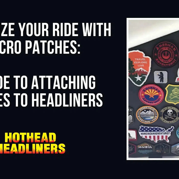 Velcro patches on Hothead Headliners