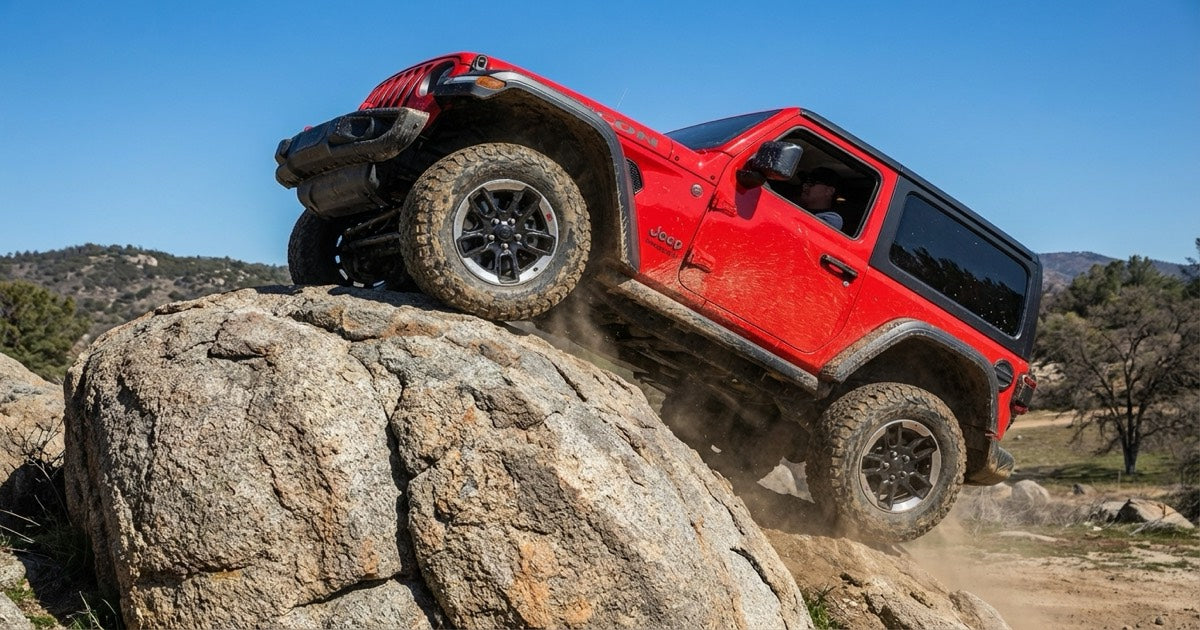 2018 Jeep Wrangler JK on rocks - accessories guide