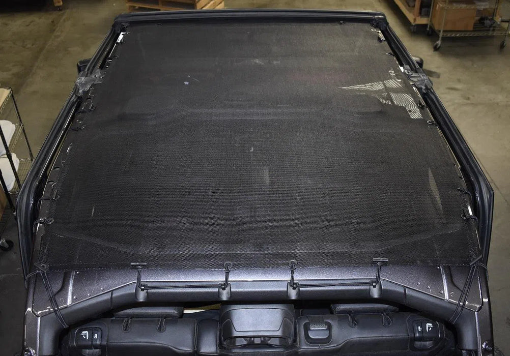 2018-2025 Jeep Wrangler JL (4 Door) - Hothead Sunshade-2024-Present-Black-Hothead Headliners