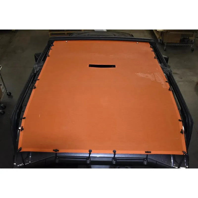 2018-2025 Jeep Wrangler JL (4 Door) - Hothead Sunshade-2024-Present-Orange-Hothead Headliners