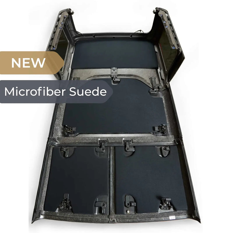 2021-2026 Ford Bronco (4 Door) - Hard Top Headliner Kit - Microfiber Suede Black-Hothead Headliners