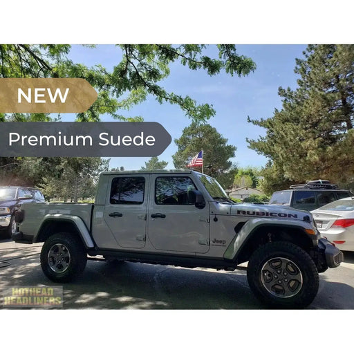 Premium suede hard top headliner for a Jeep Gladiator JT